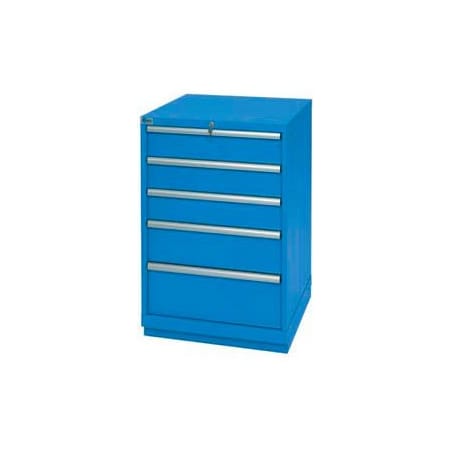 Lista International Lista 5 Drawer Standard Width Cabinet - Bright Blue, No Lock XSSC0900-0501BBNL